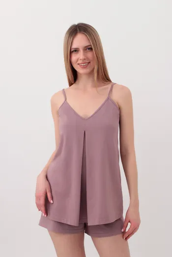 Женская пижама майка и шортики SEVILLA 6035/010 Giulia (light powder), розовый