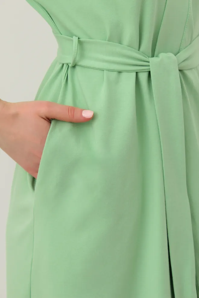 Жіночий халат на запах SEVILLA 7329/010 (light green), зелений