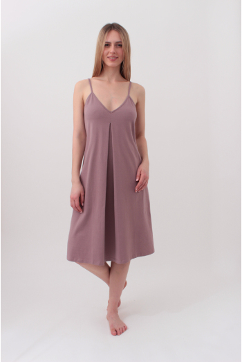 Хлопковая ночная рубашка на бретелях SEVILLA 8016/010 (light powder), розовый Хлопковая ночная рубашка на бретелях SEVILLA 8016/010 (light powder), розовый