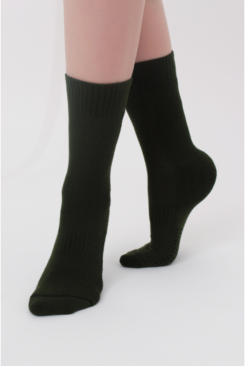 Носки женские спортивные Ws3 terry sport 006 Giulia (khaki), зеленый Носки женские спортивные Ws3 terry sport 006 Giulia (khaki), зеленый