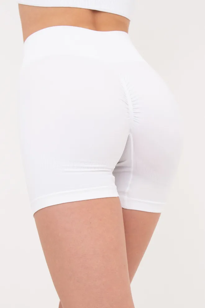 Бесшовные шорты SHORTS SPORT SHAPE MELANGE (white), белый