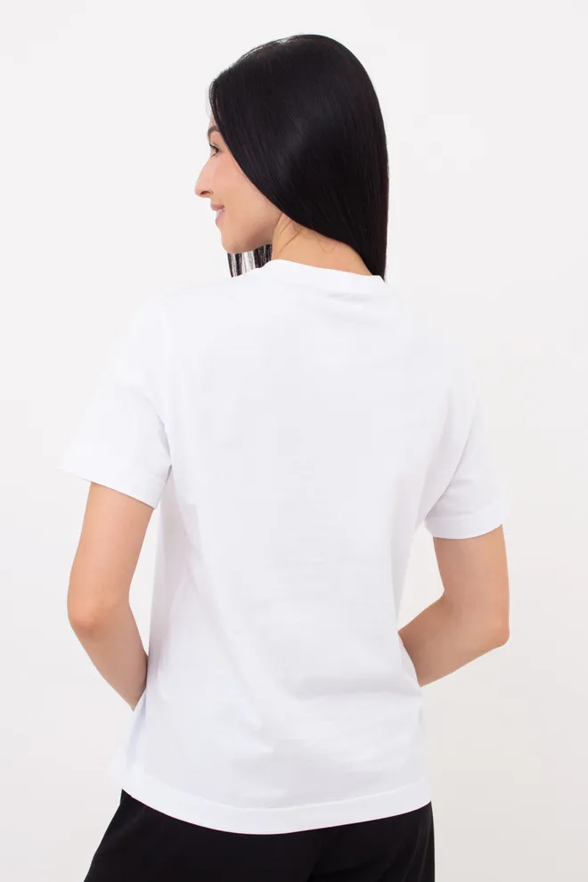 Жіноча бавовняна футболка T-SHIRT BASIC NECK 4815/010 (white), білий