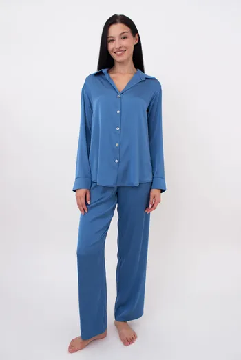 Шовкова піжама HELENA 5508/050 Giulia (light blue), блакитний