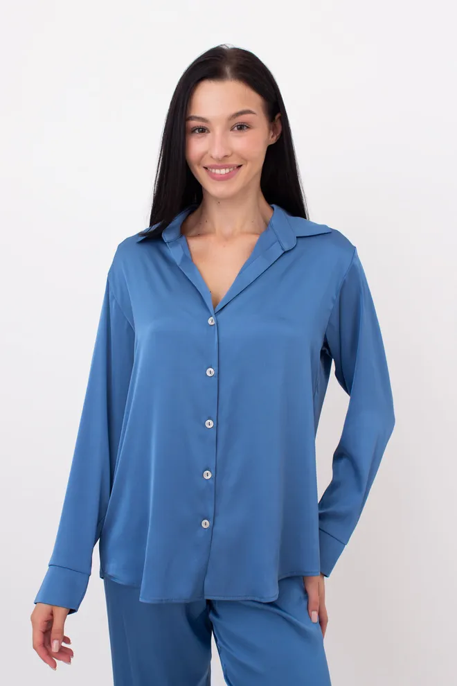 Шовкова піжама HELENA 5508/050 Giulia (light blue), блакитний