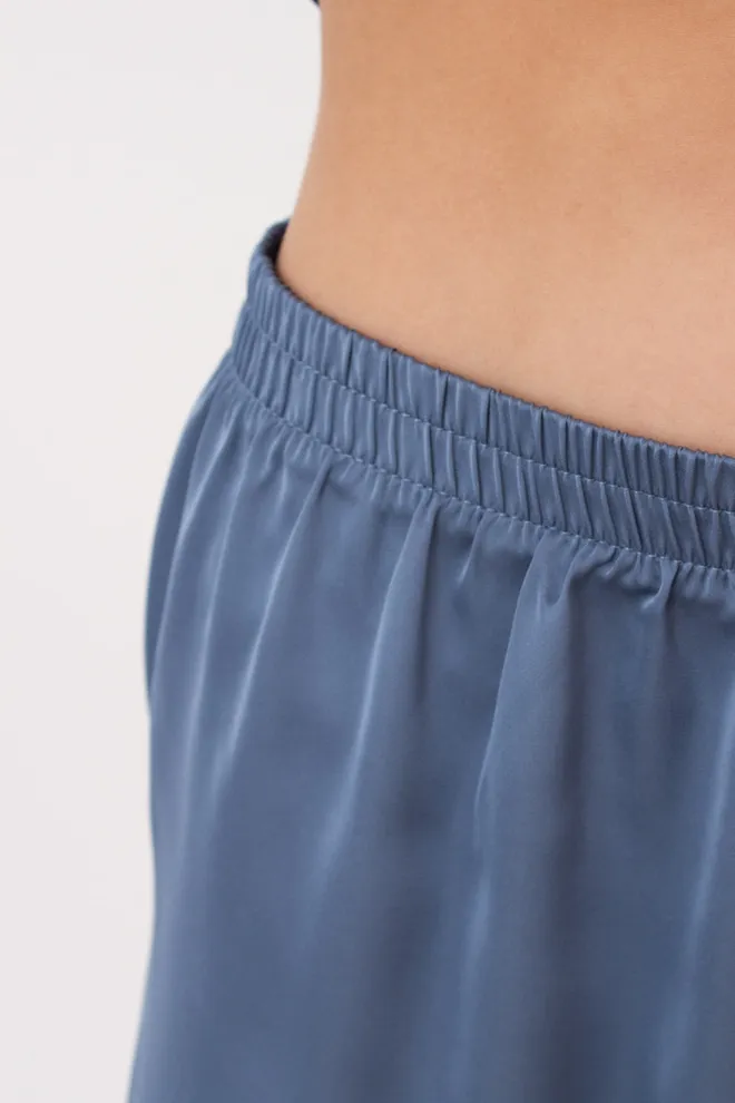 Жіноча піжама шовкова з мереживом HELENA 6602/051 Giulia (smoky blue), блакитний