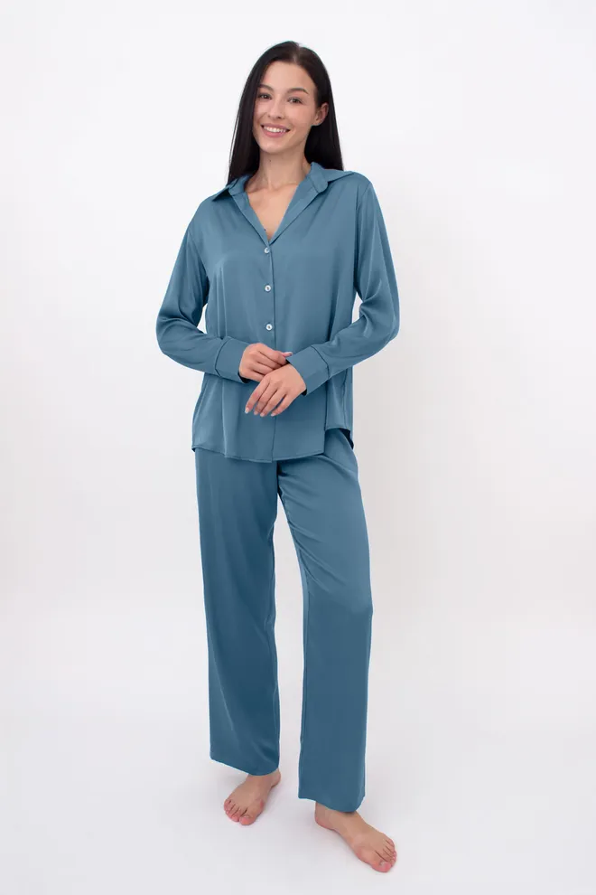 Шовкова піжама HELENA 5508/050 Giulia (turquoise), зелений