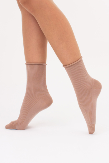 Жіночі шкарпетки в рубчик WS3 FASHION 060 Giulia (chantarel), бежевий Жіночі шкарпетки в рубчик WS3 FASHION 060 Giulia (chantarel), бежевий