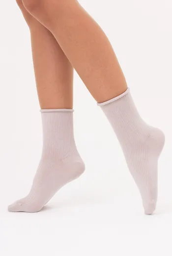 Женские носки в рубчик WS3 FASHION 060 Giulia (moonlight), бежевый