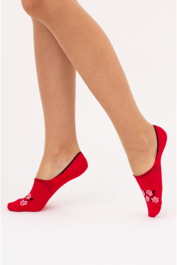 Хлопковые женские подследники WF1 UKR 2405 Giulia (red), красный Хлопковые женские подследники WF1 UKR 2405 Giulia (red), красный