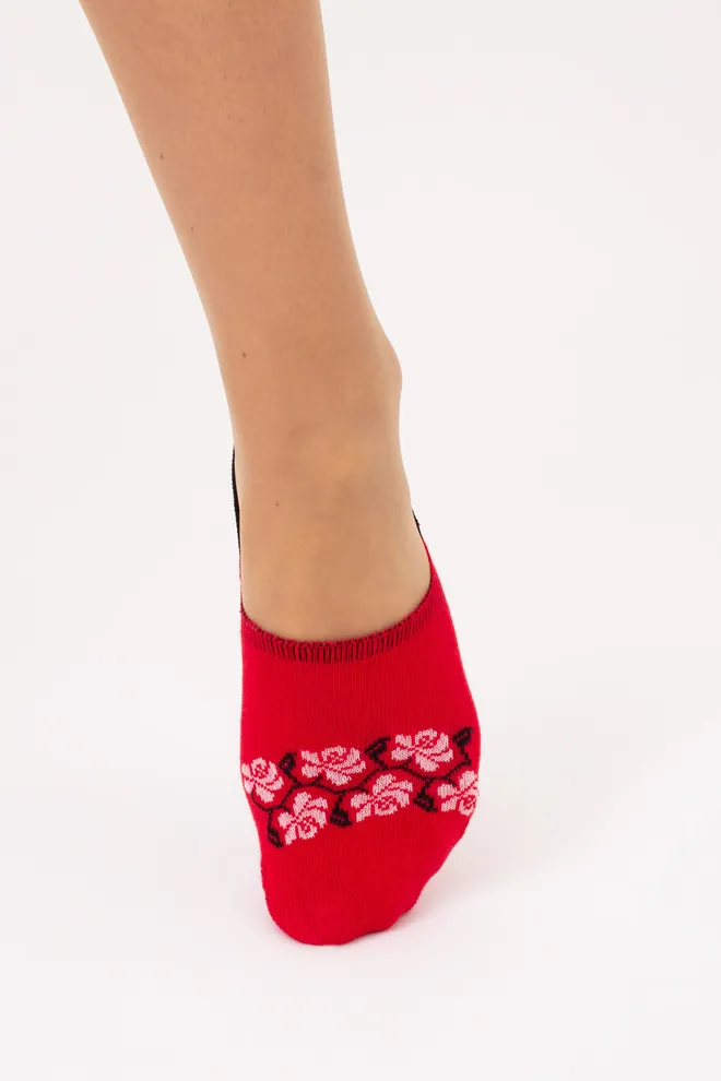 Бавовняні жіночі підслідники WF1 UKR 2405 Giulia (red), червоний