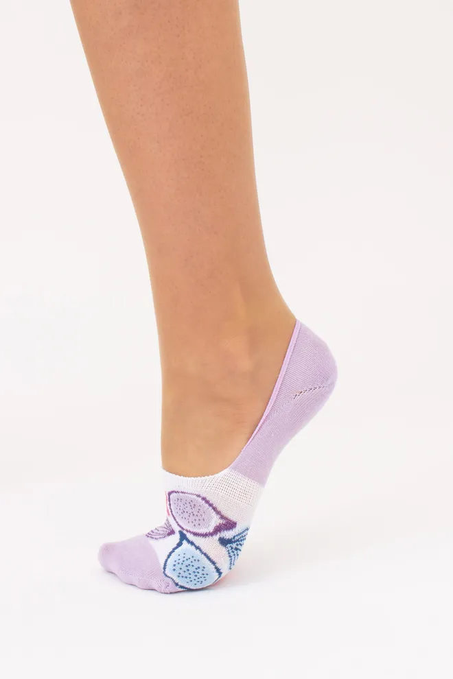 Жіночі підслідники з інжиром комплект з 2-х пар WF1 FASHION SET 2402  Giulia (lilac), фіолетовий