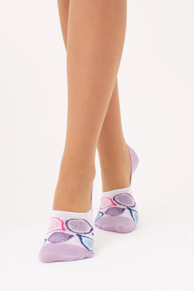 Жіночі підслідники з інжиром комплект з 2-х пар WF1 FASHION SET 2402  Giulia (lilac), фіолетовий