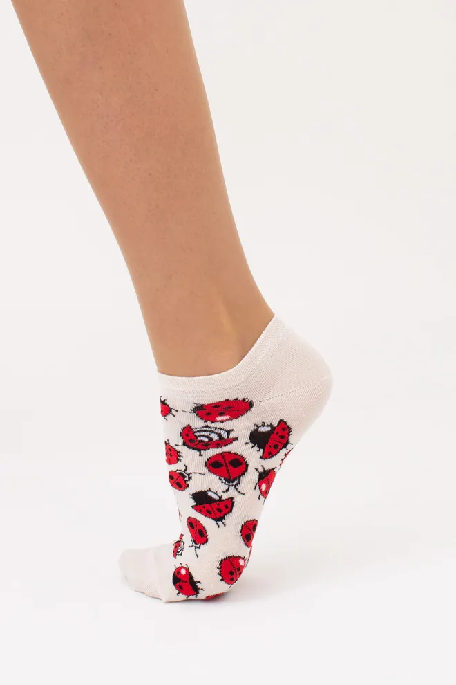 Шкарпетки жіночі короткі WS1 FASHION SET 2405 classic Giulia 2 пари (panna), бежевий