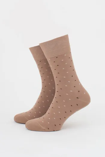 Шкарпетки чоловічі високі з малюнком MS3 BASIC 2401 GIULIA (chantarel), бежевий Шкарпетки чоловічі високі з малюнком MS3 BASIC 2401 GIULIA (chantarel), бежевий