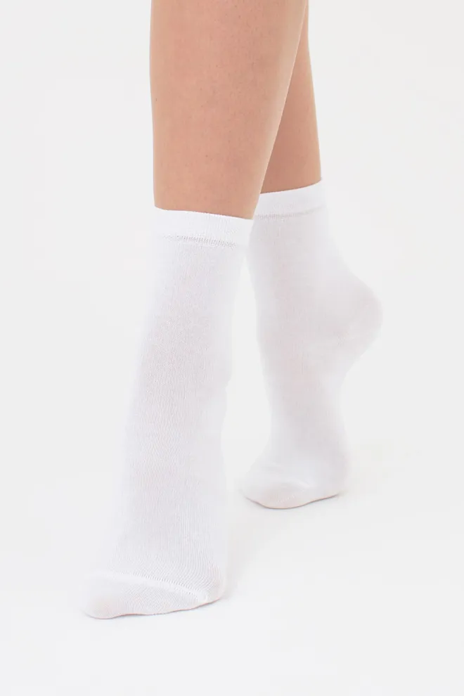 Шкарпетки жіночі класичні (2 пари) WS3 CLASSIC Giulia (white/white), білий