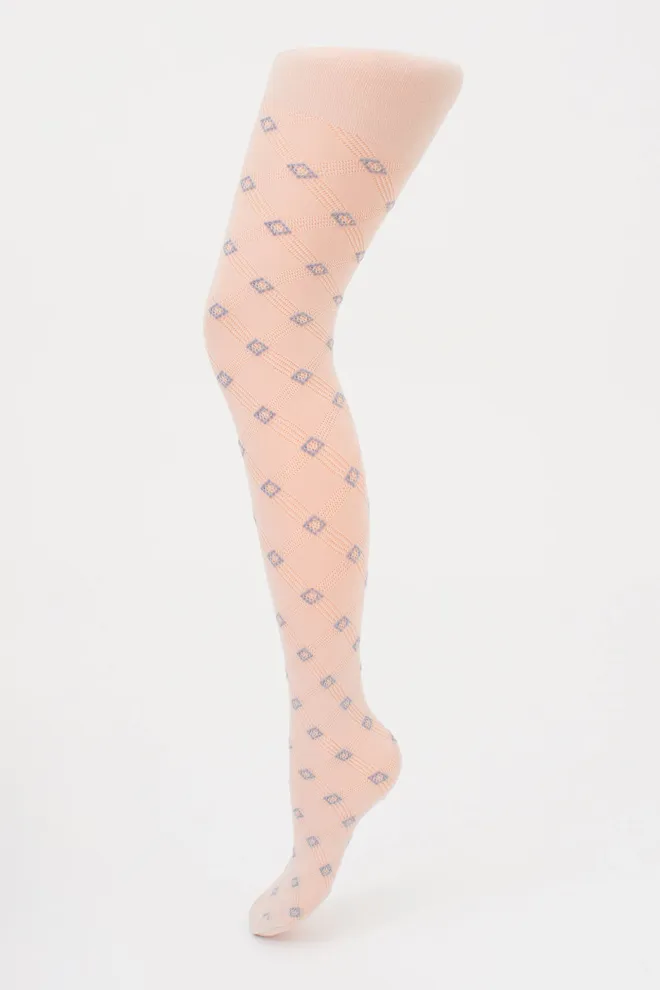 Дитячі колготки з візерунком TRAISY KIDS 80 (3) Giulia (panna), бежевий