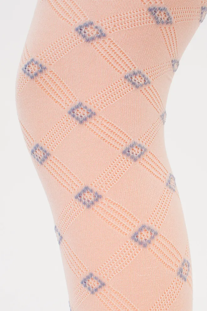 Дитячі колготки з візерунком TRAISY KIDS 80 (3) Giulia (panna), бежевий