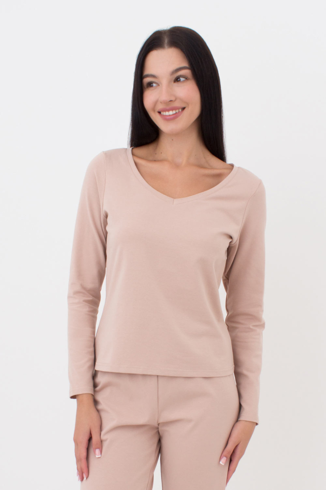 Жіноча піжама зі штанами вільного крою DELICATE DREAMS 5338/010 Giulia (creamy beige), бежевий