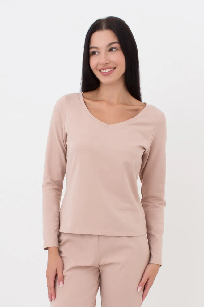 Женская пижама со штанами свободного кроя DELICATE DREAMS 5338/010 Giulia (creamy beige), бежевый