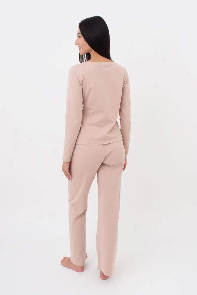 Женская пижама со штанами свободного кроя DELICATE DREAMS 5338/010 Giulia (creamy beige), бежевый