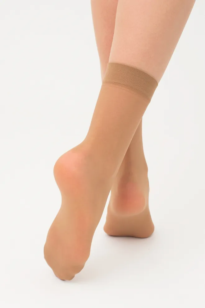 Шкарпетки EASY 20 Giulia 2 пари (caramel), бежевий