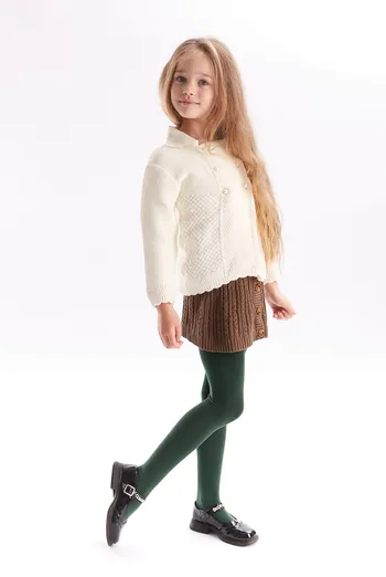 Дитячі бавовняні колготки Enjoy cotton 180 den Giulia (deep green) Дитячі бавовняні колготки Enjoy cotton 180 den Giulia (deep green)