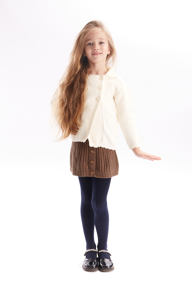 Дитячі бавовняні колготки Enjoy cotton 180 den Giulia (navy)
