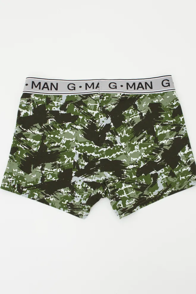 Чоловічі труси боксери G-man print 20401/60 Giulia (camouflage khaki)