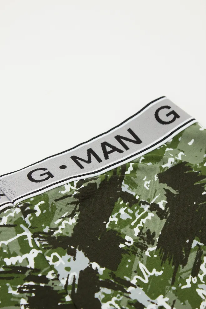 Чоловічі труси боксери G-man print 20401/60 Giulia (camouflage khaki)
