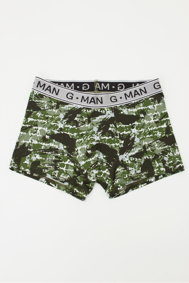 Чоловічі труси боксери G-man print 20401/60 Giulia (camouflage khaki)