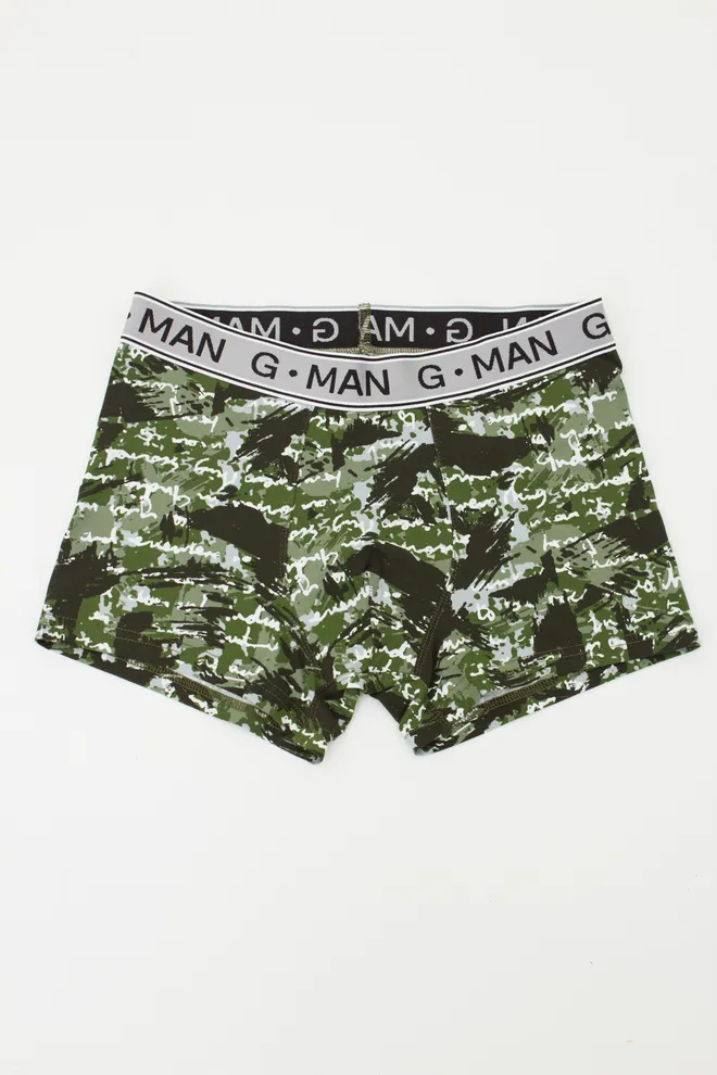 Чоловічі труси боксери G-man print 20401/60 Giulia (camouflage khaki)