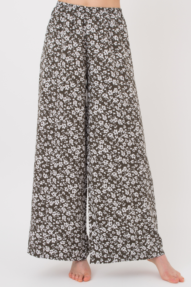 Костюм жіночий жакет і вільні штани WILDFLOWERS 5601/040 Giulia (khaki), зелений