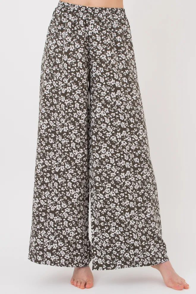 Костюм женский жакет и свободные штаны WILDFLOWERS 5601/040 Giulia (khaki), зеленый