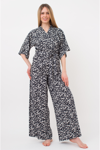 Костюм жіночий жакет та вільні штани WILDFLOWERS 5601/040 Giulia (blue), синій Костюм жіночий жакет та вільні штани WILDFLOWERS 5601/040 Giulia (blue), синій