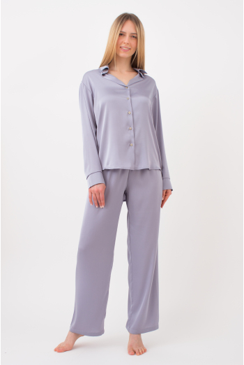 Шелковая пижама HELENA 5508/050 Giulia (cool grey), серый Шелковая пижама HELENA 5508/050 Giulia (cool grey), серый