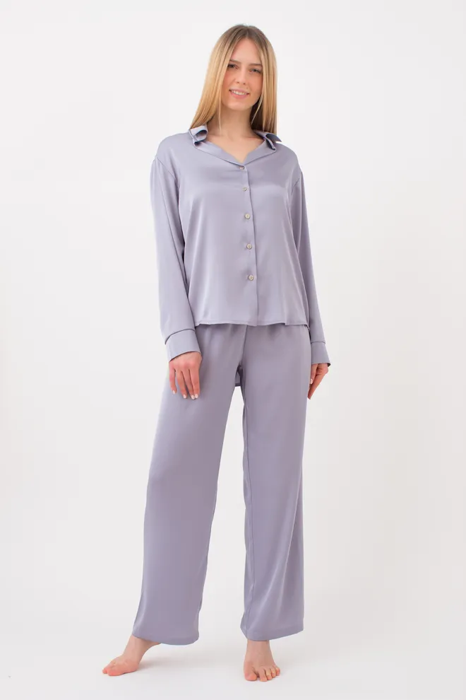 Шовкова піжама HELENA 5508/050 Giulia (cool grey), сірий