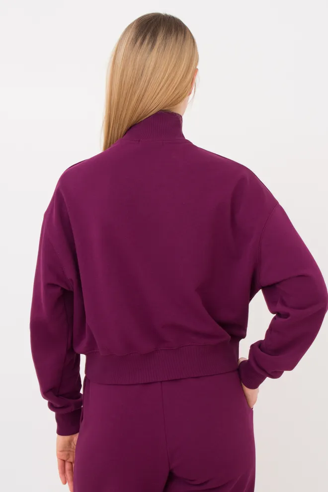 Світшот на блискавці із тринитки STREET STYLE 4416/160 (magenta purple), фіолетовий