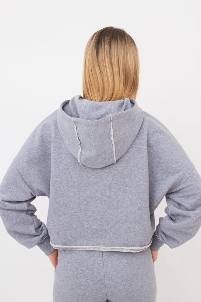 Худі з капюшоном STREET STYLE 4418/160 Giulia (grey melange), сірий