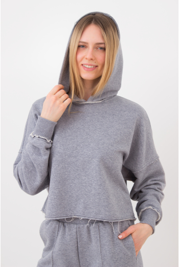 Худи с капюшоном STREET STYLE 4418/160 Giulia (grey melange), серый
