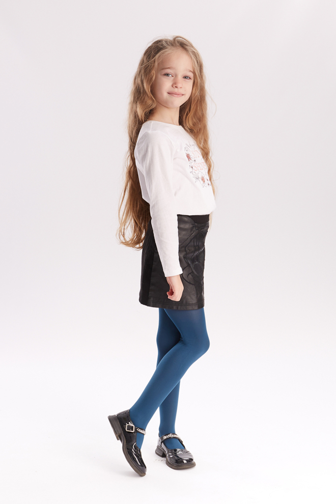 Класичні колготки для підлітків Ketty 40 den Giulia (navy peony)