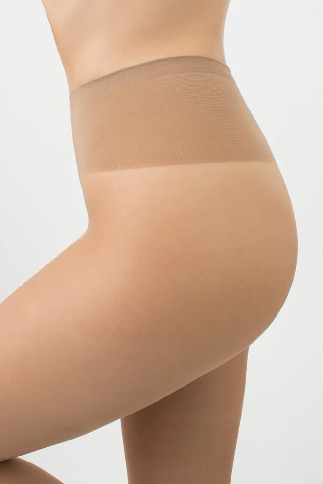 Класичні колготки із заниженою талією Sensi VB 40 den Giulia (caramel), бежевий