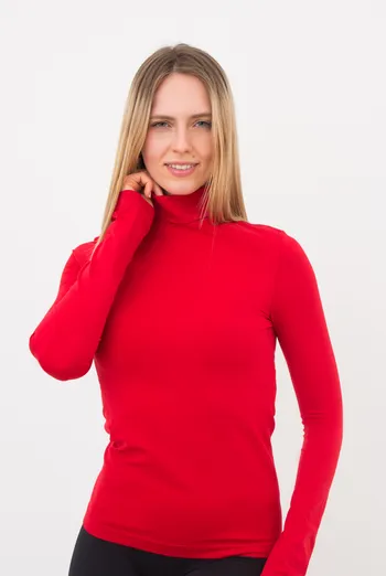 Безшовна водолазка DOLCEVITA MANICA LUNGA Giulia (red), червоний Безшовна водолазка DOLCEVITA MANICA LUNGA Giulia (red), червоний