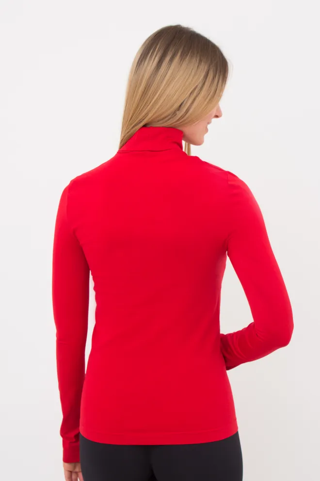 Безшовна водолазка DOLCEVITA MANICA LUNGA Giulia (red), червоний