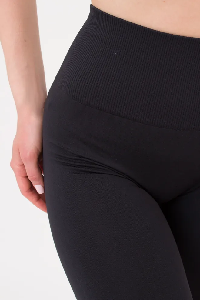 Жіночі велосипедки з пуш-ап ефектом безшовні TRACKS SHAPE Giulia (black), чорний