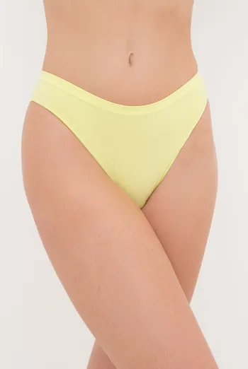 Жіночі безшовні трусики бразиліана Brasilian briefs color Giulia (charlock), жовтий Жіночі безшовні трусики бразиліана Brasilian briefs color Giulia (charlock), жовтий