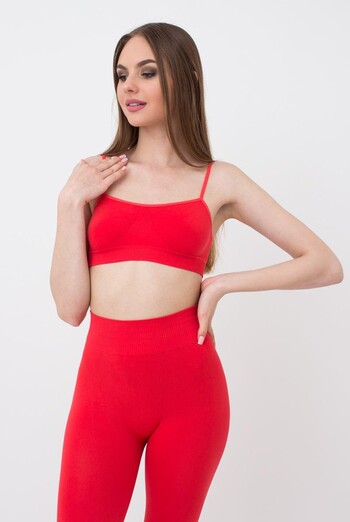 Бесшовный топ на тонких бретелях Brassiere Giulia (poinciana) Бесшовный топ на тонких бретелях Brassiere Giulia (poinciana)