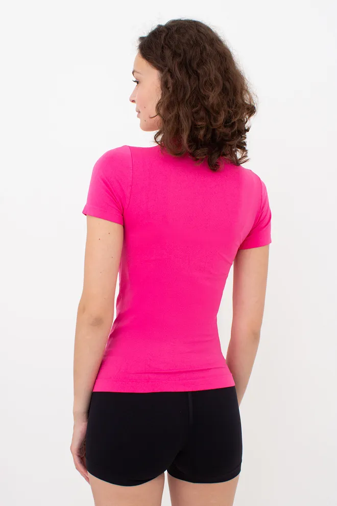 Безшовна футболка T-SHIRT Giulia (bright pink), рожевий