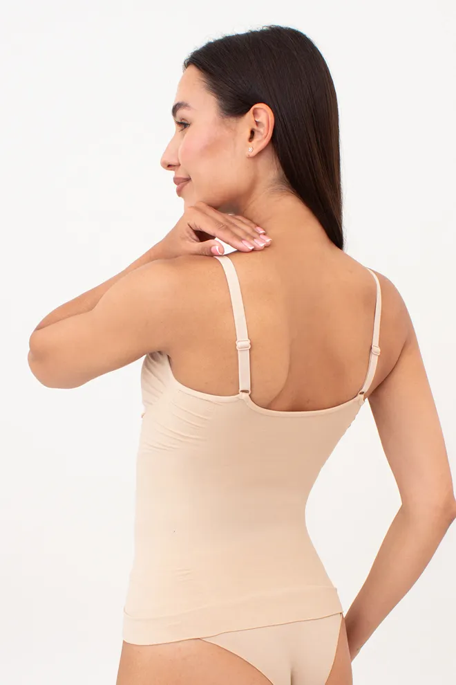 Безшовна майка з легким моделюючим ефектом CAMI SHAPEWEAR Giulia (light nude), бежевий