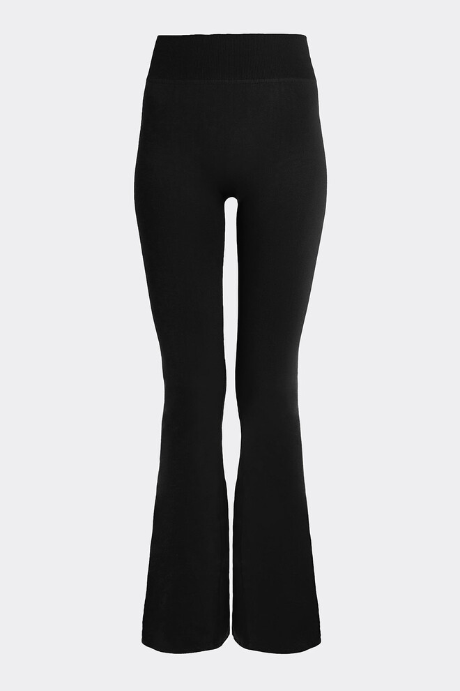 Бесшовные леггинсы клеш LEGGINGS FLARED Giulia (black), черный