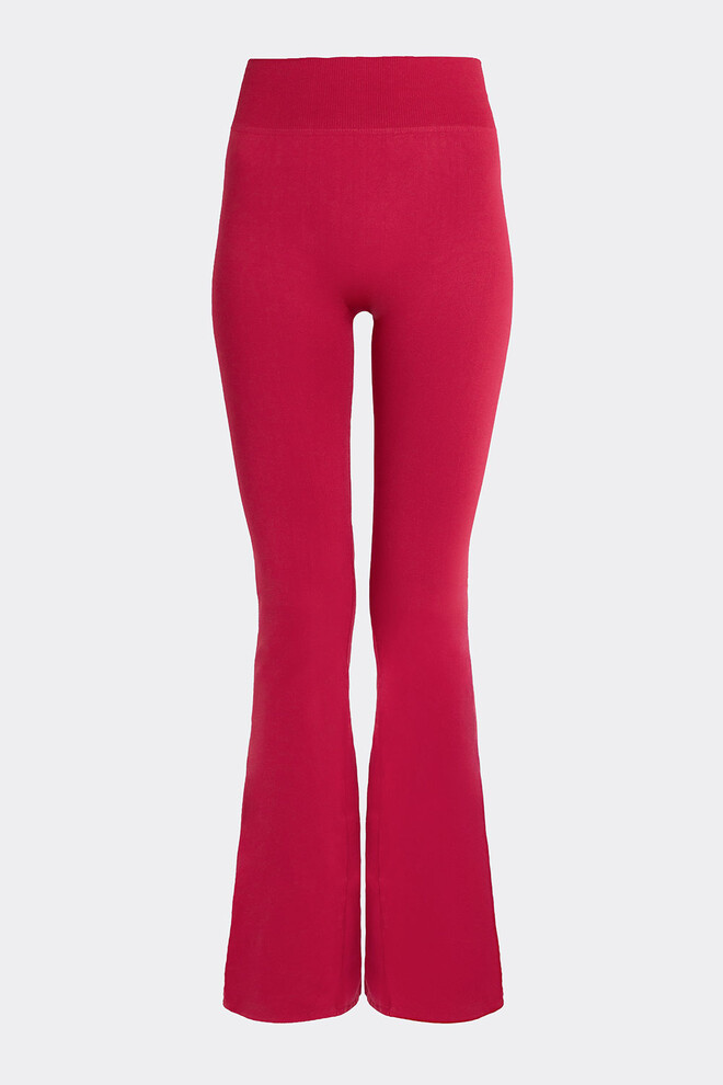 Безшовні легінси кльош LEGGINGS FLARED Giulia (winterberry), червоний